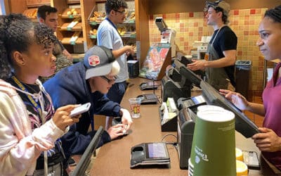 HDS B.R.I.D.G.E.S. Students Enjoy Lunch at their Local Panera Bread Cafe