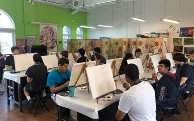 Cypress BRIDGES Class Become Artists for the Day