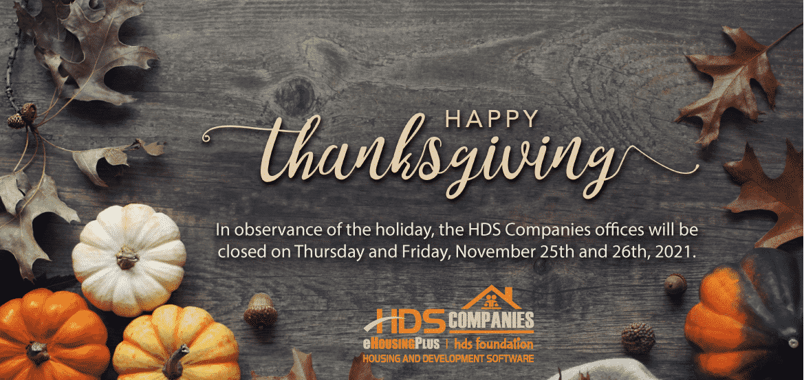 Happy Thanksgiving 2021 - HDS Foundation