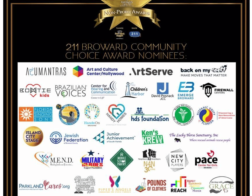 HDS Foundation needs your daily vote to win the 211 Broward Community Choice Award!