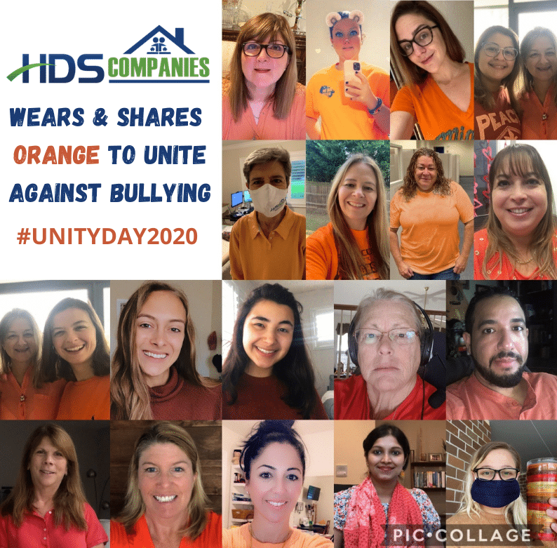 WEARS ORANGE TO UNITE AGAINST BULLYING