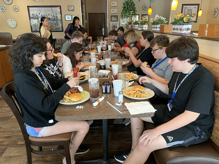 B.R.I.D.G.E.S. Enjoys Budgeting Lunch at Weston Diner